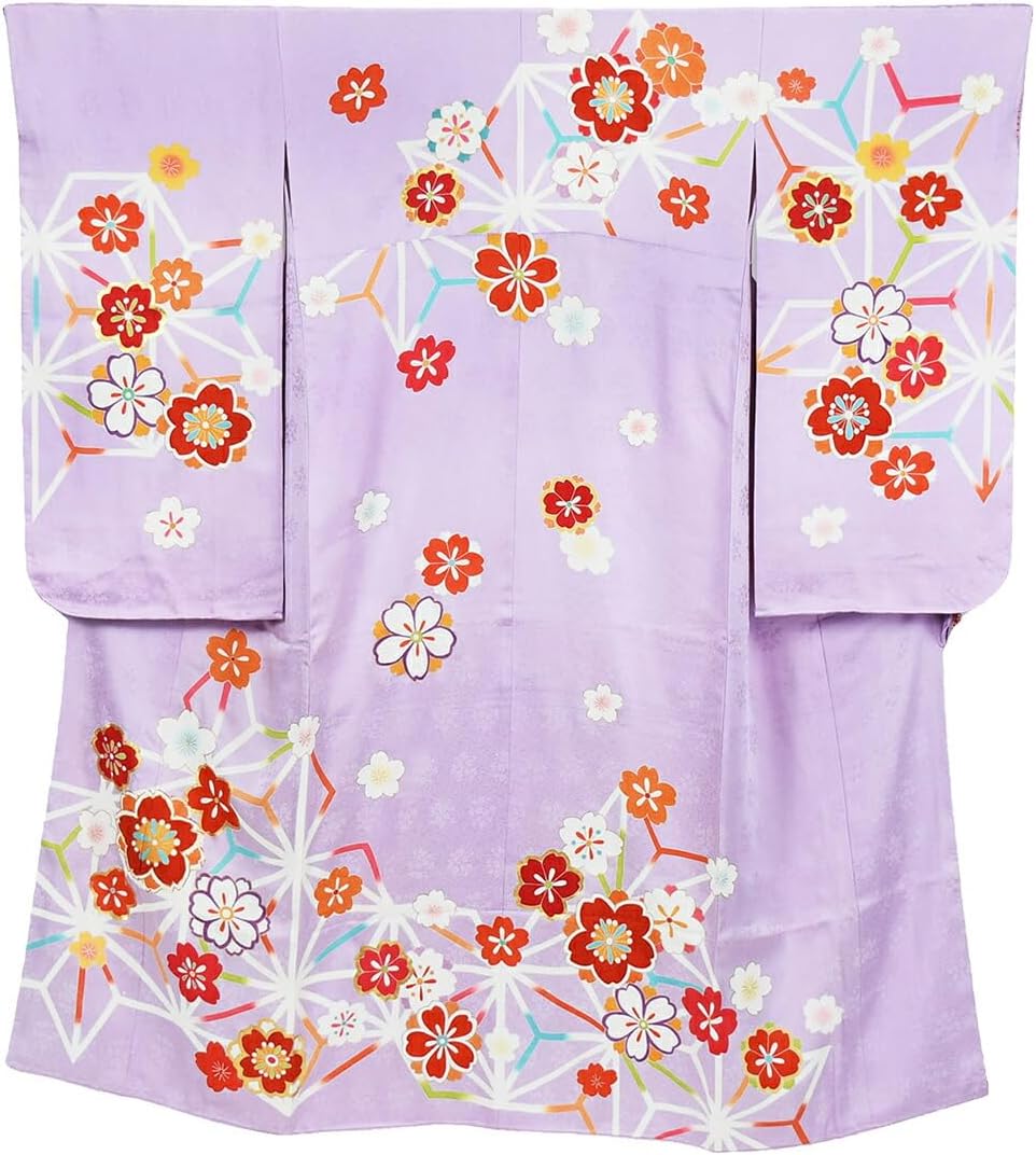 七五三 四つ身 手描き友禅 正絹 7歳着物 オンライン ショッ